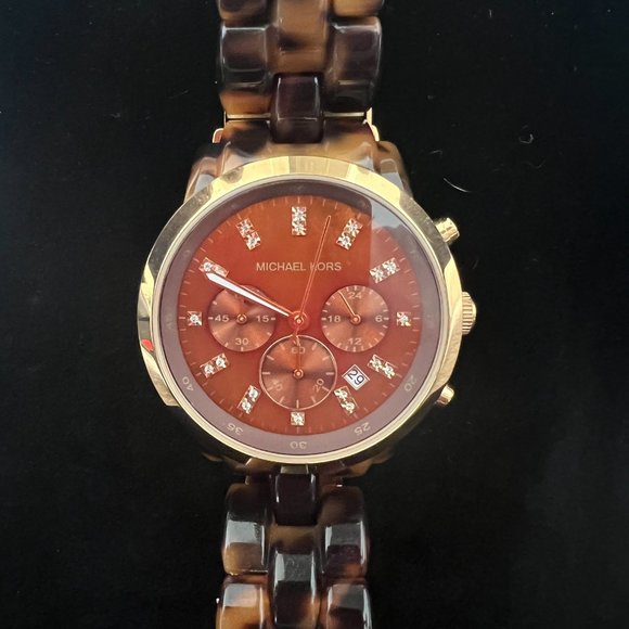 Michael Kors Oversized Tortoise MK5216 Wrist Watch for Women main image 4